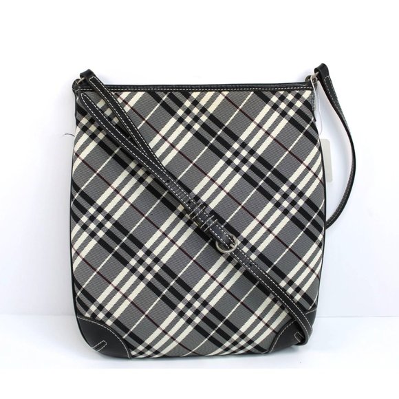 Burberry Handbags - Burberry Black and white Check Crossbody Bag